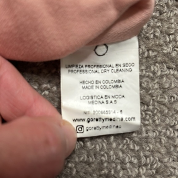 Goretty Medina Pink Crop Balloon 3/4 Length Sleeves Size S - Picture 6 of 8